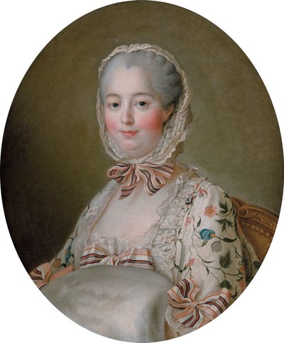 Jeanne-Antoinette Poisson, Pompadourin markiisi (1721-1764), kirjoittanut François-Hubert Drouais. tekijältä Francois Hubert Drouais