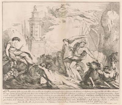 Seconda Macchina Kiinalle vuodelta 1741: Neptunus ja amfitriitti tekijältä François Hutin