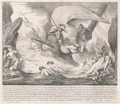 The Seconda Macchina for the Chinea 1742: Ulysses and the Sirens tekijältä François Hutin