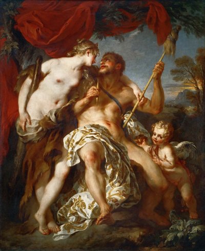 Hercules ja Omphale tekijältä François Le Moyne