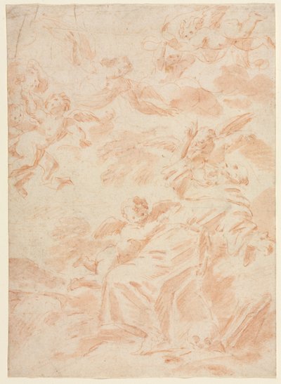 Pyhän Franciscuksen leimautuminen, 1700-luvun ensimmäinen kolmannes. tekijältä François Lemoyne