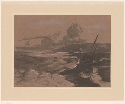 Haaksirikkoutuneita haaksirikkoja myrskyn jälkeen Maisematutkimukset (sarjan nimi) Maisematutkimukset (sarjan nimi) tekijältä François Louis Français (attributed to)