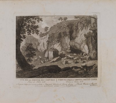 Uve (sic) Grotte des Chevresin luolasta (nro X). tekijältä François Morel