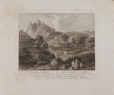Vue de Rocca Giovine (nro V) tekijältä François Morel