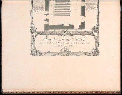 Plan du Lit de Justice tekijältä Francois Nicolas Martinet