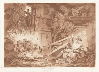 Tumble tekijältä François Philippe Charpentier after Jean Honoré Fragonard, published by Pierre François Basan
