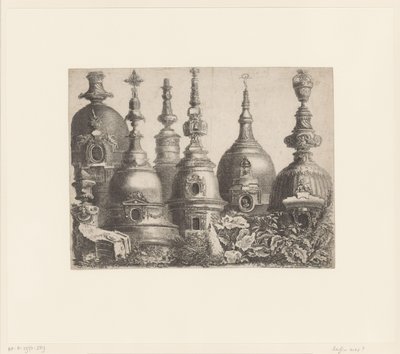 Fantasiebouwwerken Kokoelma erilaisia ​​vaimennusosia (sarjan nimi) tekijältä François de Cuvilliés (fils)