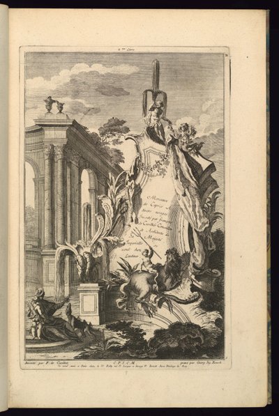 Disseny per a Cartouchefinnish tekijältä François de Cuvilliés the Elder