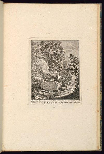 Suunnittelu kalliomaisemaan tekijältä François de Cuvilliés the younger