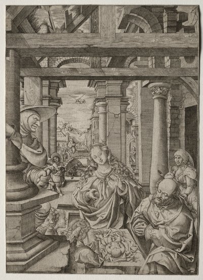 Paimenen palvonta, n. 1522-1525. tekijältä Frans Crabbe van Esplegem