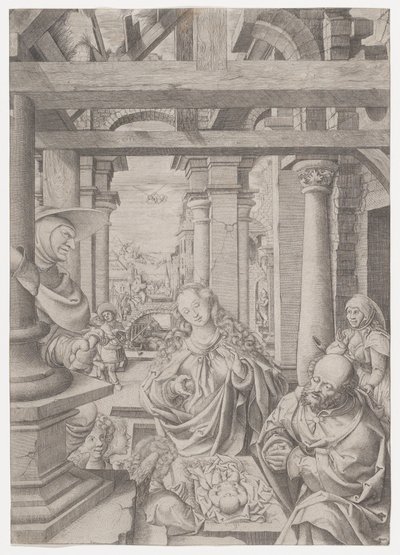 Paimenten palvonta, n. 1522-25. tekijältä Frans Crabbe van Espleghem