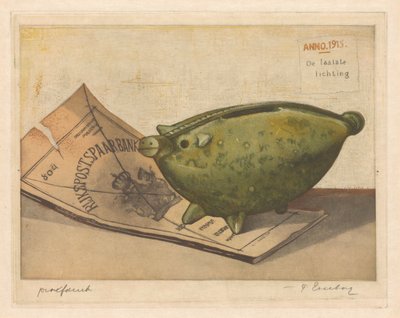 Viimeinen erä (alkuperäinen nimike objektissa) tekijältä Frans Everbag (signed by artist)