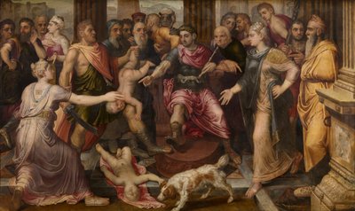 Salomon tuomio, noin 1547. tekijältä Frans Floris the Elder