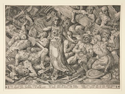 Victoria vankien ja palkintojen ympäröimänä tekijältä Frans Floris the Elder