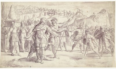 Israelin kansa ylittää joen Joshuan historia, ? (4?) (sarjan nimi) tekijältä Frans Francken (I)