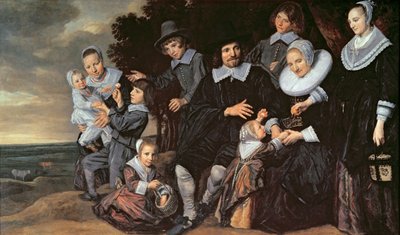 Perheryhmä maisemassa, n. 1647-1650 tekijältä Frans Hals