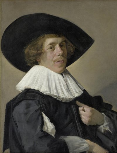 Saksa: Bildnis eines Mannes Miehen muotokuva, luultavasti Jan Miense Molenaer. tekijältä Frans Hals