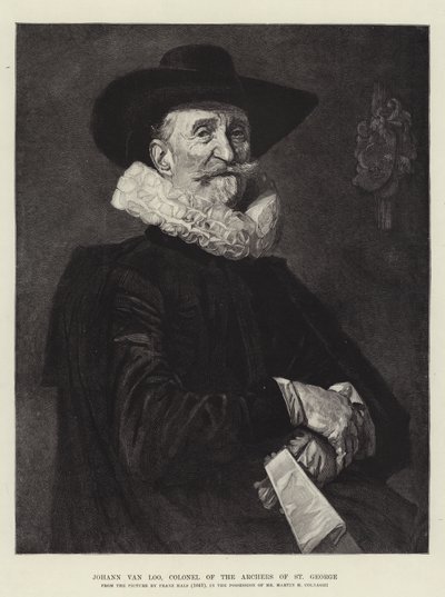 Johann van Loo, St Georgen jousimiesten eversti tekijältä Frans Hals