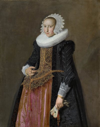 Aletta Hanemansin muotokuva (1606-1653) tekijältä Frans Hals