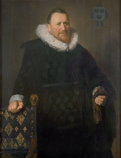 Nicholaes Woutersz. van der Meerin (1574-1637) muotokuva. tekijältä Frans Hals