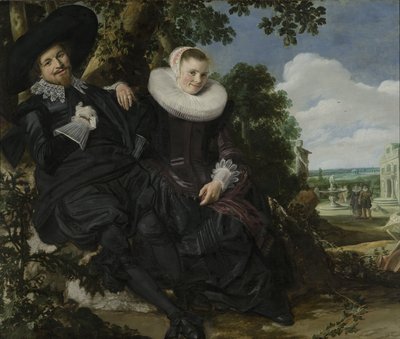 Pariskuntamuotokuva, luultavasti Isaac Abrahamsz Massa ja Beatrix van der Laen. tekijältä Frans Hals