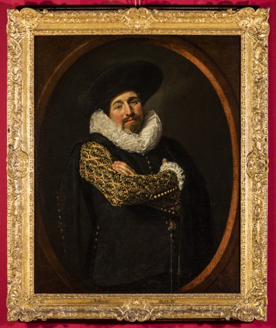 Miehen muotokuva, mahdollisesti Isaac Abrahamsz. Massa, n. 1622 (öljy kankaalle puupaneelilla) tekijältä Frans Hals