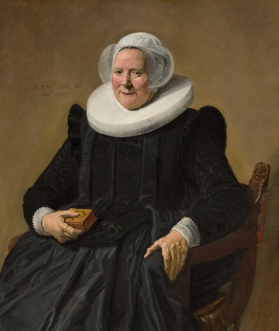 Vanhuksen naisen muotokuva tekijältä Frans Hals