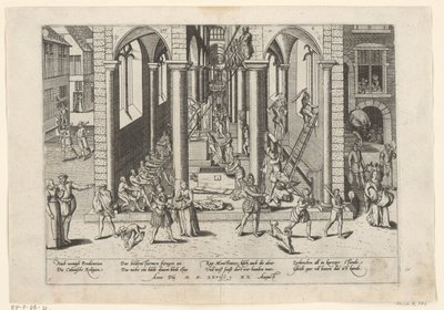 Ikonoklasmi, 1566 Sarja 5: Hollannin tapahtumat, 1566-1570 (sarjan nimi) tekijältä Frans Hogenberg