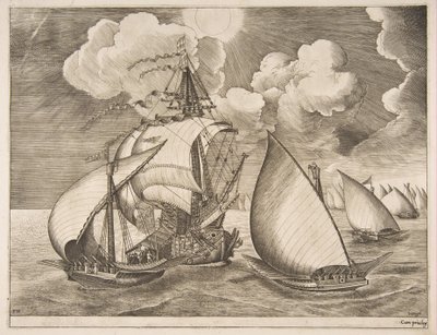 The Sailing Vesselsin karavelin saattama keittiölaivasto, 1561-65. tekijältä Frans Huys