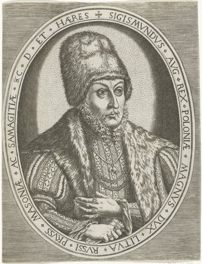 Muotokuva Sigismund II Augustista Kuninkaat, kuningattaret, prinssit ja prinsessat (sarjan nimi) tekijältä Frans Huys