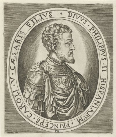 Muotokuva kuningas Philip II, Espanjan kuningas tekijältä Frans Huys