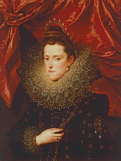 Mantovan herttuattaren Eleonora de Medicin muotokuva (öljy kankaalle) tekijältä Frans II Pourbus