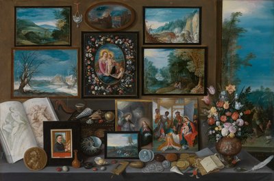 A Collection (öljy paneeliin) tekijältä Frans II the Younger Francken