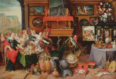Huonekalut ja erilaiset esineet 1100- ja 1300-luvuilta tekijältä Frans II the Younger Francken