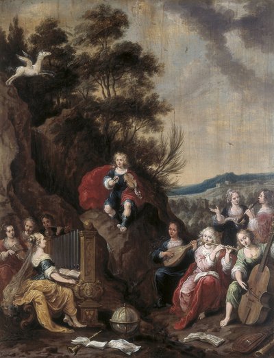 Muse-konsertti Apollon kanssa tekijältä Frans II the Younger Francken