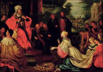 Salomo ja Saban kuningatar tekijältä Frans II the Younger Francken