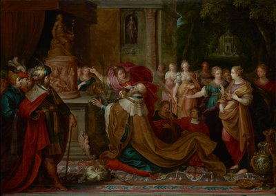 Salomon epäjumalanpalvelus tekijältä Frans II the Younger Francken