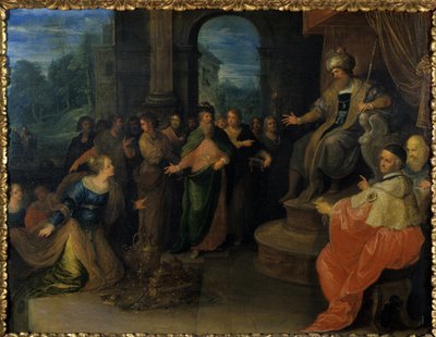 Saban kuningatar ennen Salomoa, ennen vuotta 1640 tekijältä Frans II the Younger Francken