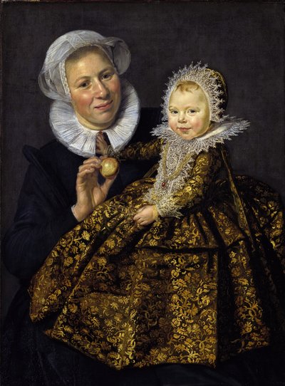 Catharina Hooft sairaanhoitajansa kanssa tekijältä Frans I Hals
