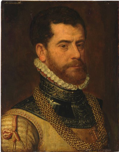 Herrasmiehen muotokuva Don Gaspar de Haro y Guzmanin monogrammilla tekijältä Frans I Pourbus