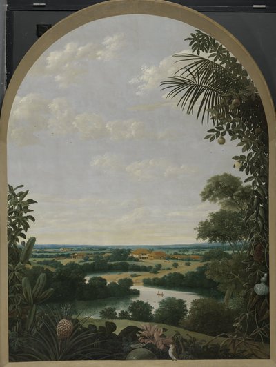 Maisema Brasiliassa tekijältä Frans Post