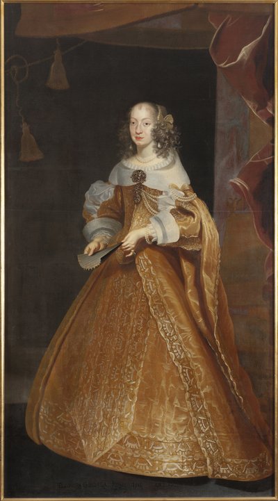 Eleonore de Nevers Mantua (tai de Gonzague Mantoue tai de Mayenne), Pyhän valtakunnan keisarinna - Mantovan, Neversin ja Rethelin prinsessa Eleonora Gonzagan (1630-1686), Pyhän Rooman keisarinnan muotokuva, kirjoittanut Luycx, Frans (1604-1668) . Öljy kank tekijältä Frans Luyckx or Leux