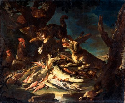 Kala, 1620. tekijältä Frans Snyders or Snijders
