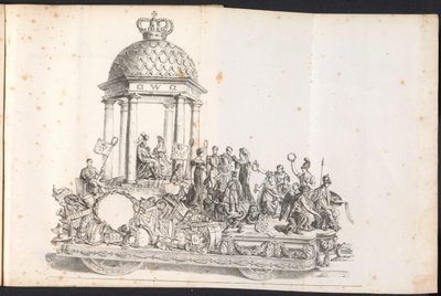 Viides kelluva kulkue Saint Romboutille, 1825 tekijältä Frans Vervloet