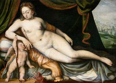 Venus ja Amor, noin 1560 tekijältä Frans Vriendt