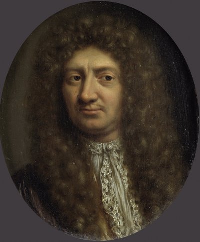 Miehen muotokuva tekijältä Frans van (after) Mieris