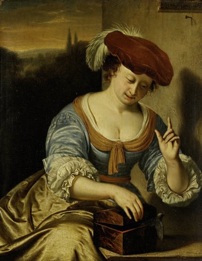 Escaped Bird: Allegory of siveys tekijältä Frans van Mieris (I)
