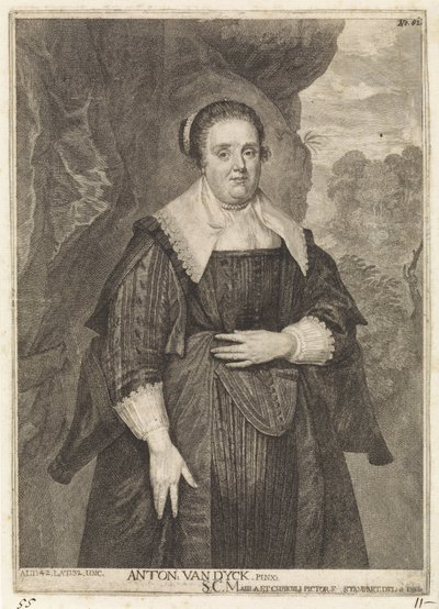 Tuntemattoman naisen muotokuva Theatrum Artis Pictoriae (sarjan nimi) tekijältä Frans van Stampart
