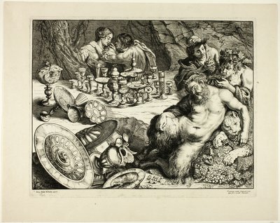 Bacchus ja humalainen Silenus – Silenuksen unelma tekijältä Frans van den Wyngaerde