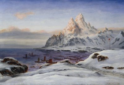 Kalastajat Lofooteilla tekijältä Frants Diderik Boe
